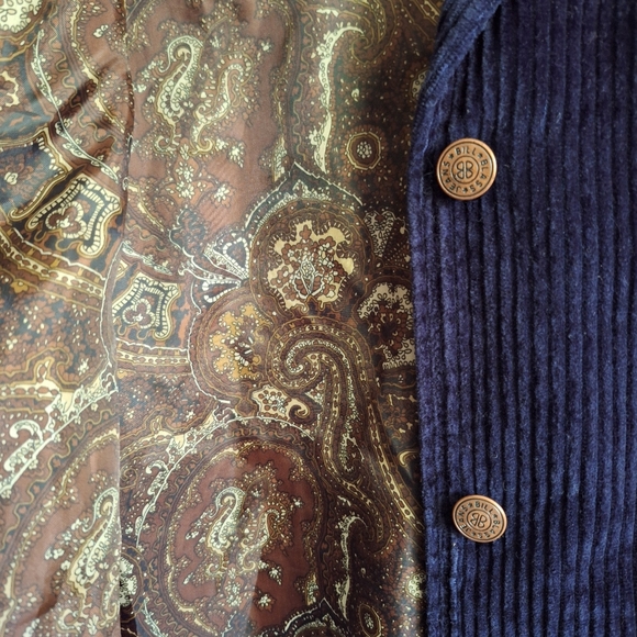 BILL BLASS Large Corduroy Coat - Picture 3 of 4